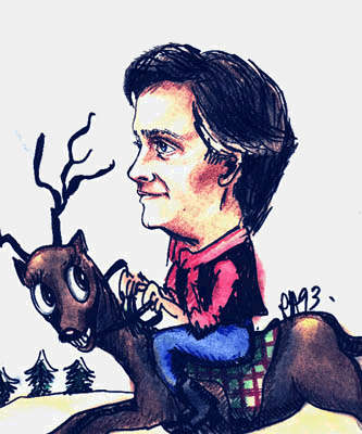 Man on deer